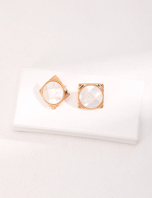 Ancient Greek Mosaic Shell Earrings