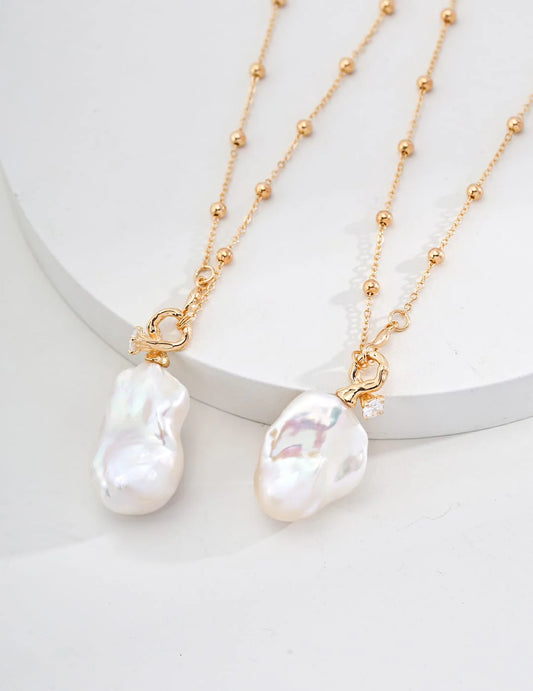 Golden Coast Baroque Pearl Necklace